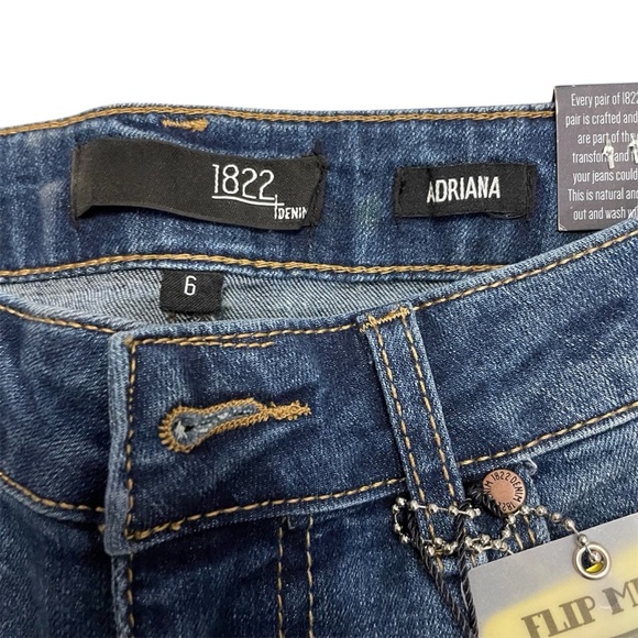 New 1822 Denim Women's Blue Skinny Jeans W28 L29 - Picture 4 of 7